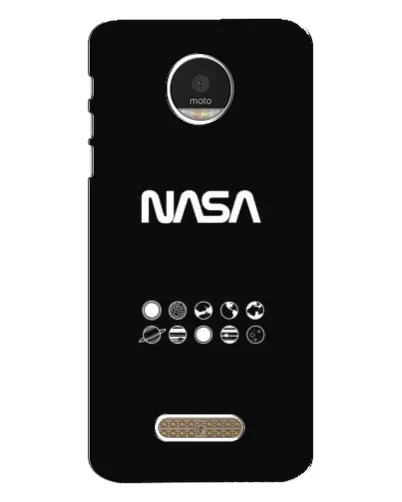 Чехол для Motorola MOTO Z Play с картинкой «NASA — технический принт»