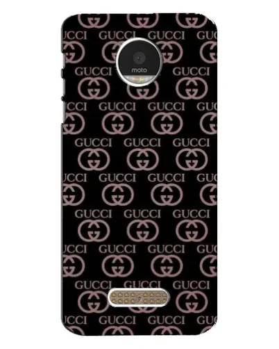 Чехол для Motorola MOTO Z Play с картинкой «Классическая монограмма Gucci»