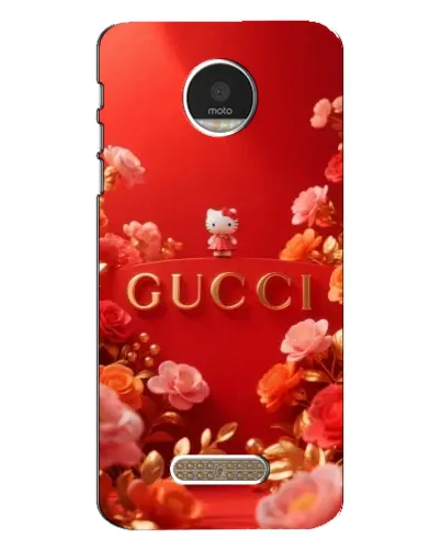 Чехол для Motorola MOTO Z Play с картинкой «Gucci — золотой сад»