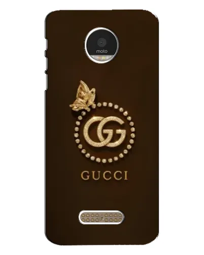 Чехол для Motorola MOTO Z Play с картинкой «Gucci — золотая бабочка»