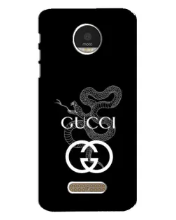 Чехол для Motorola MOTO Z Play с картинкой «Gucci — серебряная змея» Чехол для Motorola MOTO Z Play с картинкой «Gucci — серебряная змея»