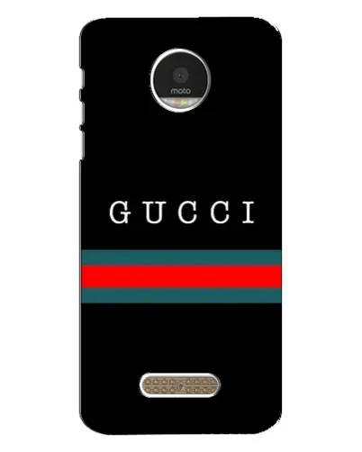 Чехол для Motorola MOTO Z Play с картинкой «Gucci — красный пояс»