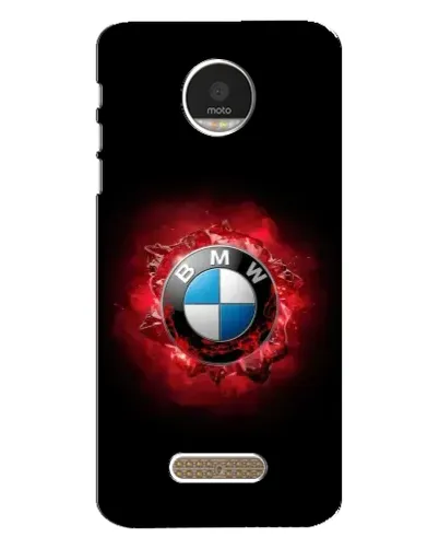 Чехол для Motorola MOTO Z Play с картинкой «Логотип BMW — вспышка»