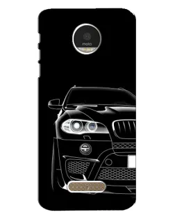 Чехол для Motorola MOTO Z Play с картинкой «Темный силуэт BMW»