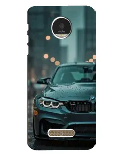 Чехол для Motorola MOTO Z Play с картинкой «BMW в огнях города»