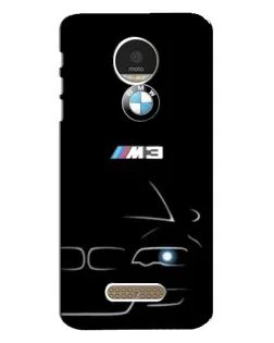 Чехол для Motorola MOTO Z Play с картинкой «Минималистичный принт BMW M3»