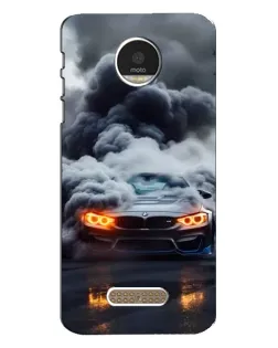 Чехол для Motorola MOTO Z Play с картинкой «BMW в дыму»