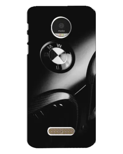 Чехол для Motorola MOTO Z Play с картинкой «Эмблема BMW — макро»