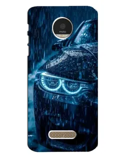 Чехол для Motorola MOTO Z Play с картинкой «BMW под дождем»