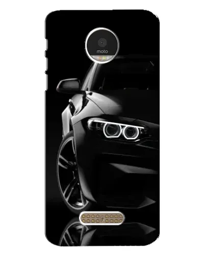 Чехол для Motorola MOTO Z Play с картинкой «Черная BMW — профиль» Чехол для Motorola MOTO Z Play с картинкой «Черная BMW — профиль»