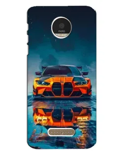 Чехол для Motorola MOTO Z Play с картинкой «BMW — золотая эмблема»