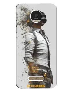 Чехол для Motorola MOTO Z Play с картинкой «PUBG — боец в пыли»