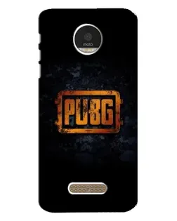 Чехол для Motorola MOTO Z Play с картинкой «PUBG — золотой логотип»