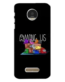 Чехол для Motorola MOTO Z Play с картинкой «Логотип Among Us»