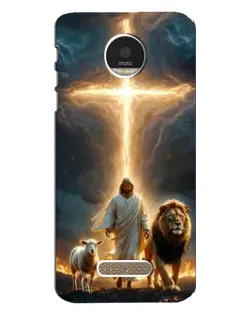 Чехол для Motorola MOTO Z Play с картинкой «Лев Иуды и Свет» Чехол для Motorola MOTO Z Play с картинкой «Лев Иуды и Свет»