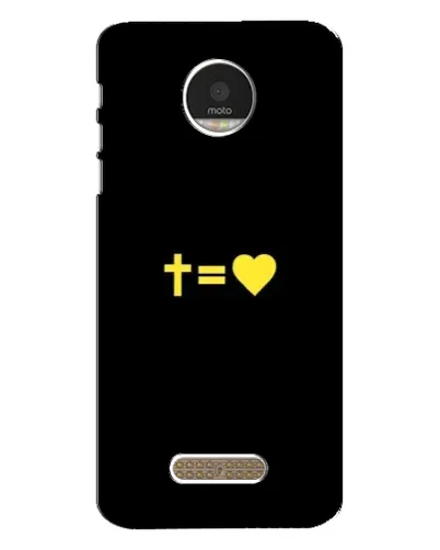 Чехол для Motorola MOTO Z Play с картинкой «Сердце и Крест» Чехол для Motorola MOTO Z Play с картинкой «Сердце и Крест»