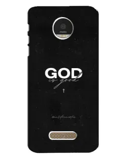 Чехол для Motorola MOTO Z Play с картинкой «GOD — Бог над всем»