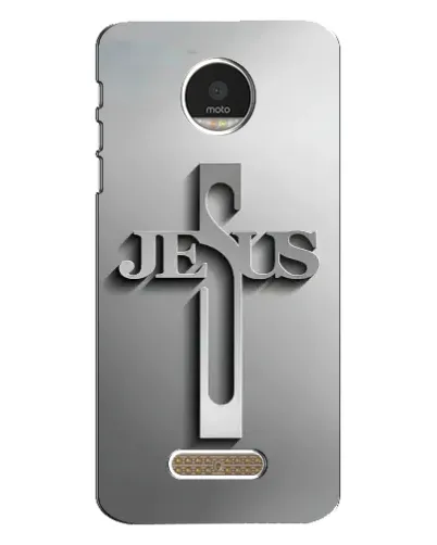 Чохол для Motorola MOTO Z Play з картинкою «Металевий хрест Jesus» Чохол для Motorola MOTO Z Play з картинкою «Металевий хрест Jesus»