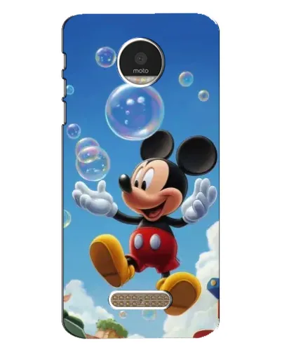 Чехол для Motorola MOTO Z Play с картинкой «Mickey и мыльные пузыри»