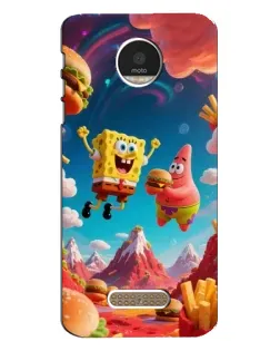 Чехол для Motorola MOTO Z Play с картинкой «Космический фастфуд»
