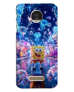 Чехол для Motorola MOTO Z Play с картинкой «Неоновый океан»