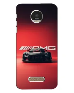 Чехол для Motorola MOTO Z Play с картинкой «Mercedes AMG — красная линия»