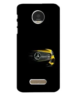 Чехол для Motorola MOTO Z Play с картинкой «Mercedes — ретро стиль»