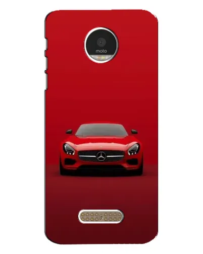Чехол для Motorola MOTO Z Play с картинкой «Красный Mercedes AMG»