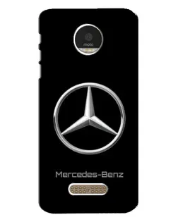 Чехол для Motorola MOTO Z Play с картинкой «Mercedes Silver Logo»