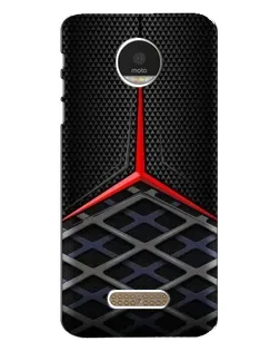 Чехол для Motorola MOTO Z Play с картинкой «Mercedes Carbon Grid»