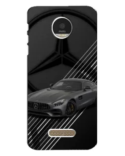 Чехол для Motorola MOTO Z Play с картинкой «Mercedes AMG — графика»