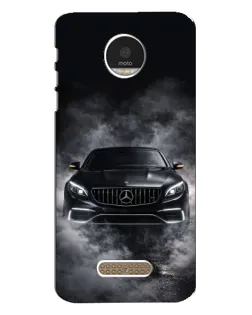 Чехол для Motorola MOTO Z Play с картинкой «Mercedes в дыму»