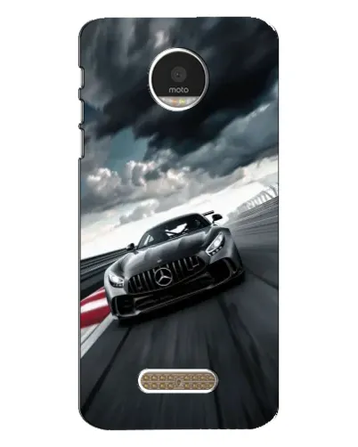 Чехол для Motorola MOTO Z Play с картинкой «Гоночный Mercedes AMG»
