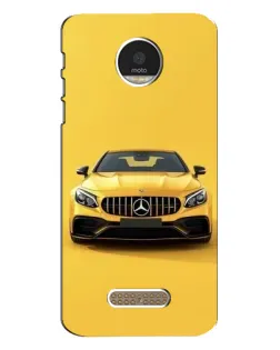 Чехол для Motorola MOTO Z Play с картинкой «Желтый Mercedes GT»