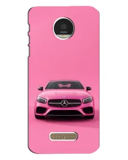Чехол для Motorola MOTO Z Play с картинкой «Розовый Mercedes AMG»