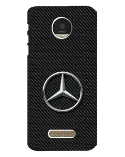 Чехол для Motorola MOTO Z Play с картинкой «Карбоновый Mercedes стиль»
