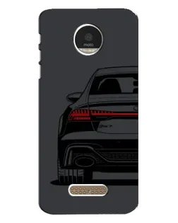 Чехол для Motorola MOTO Z Play с картинкой «Задняя часть Audi — арт»