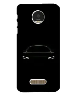 Чехол для Motorola MOTO Z Play с картинкой «Взгляд Audi в темноте»