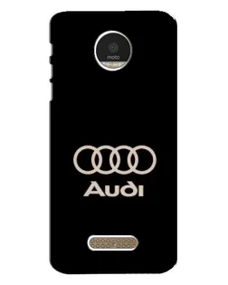 Чехол для Motorola MOTO Z Play с картинкой «Audi — золотой логотип»