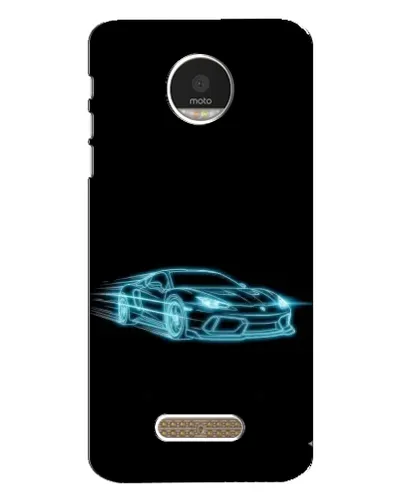 Чехол для Motorola MOTO Z Play с картинкой «Неоновый контур Lamborghini» Чехол для Motorola MOTO Z Play с картинкой «Неоновый контур Lamborghini»