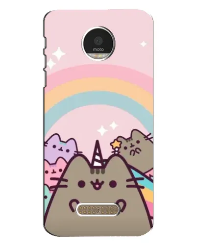 Чехол для Motorola MOTO Z Play с картинкой «Единорог Pusheen»