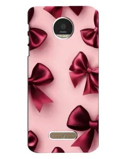 Чехол для Motorola MOTO Z Play с картинкой «Бордовый атлас»