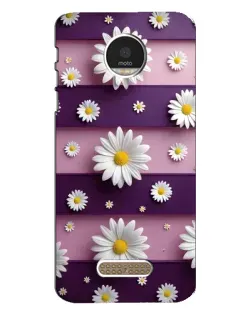 Чехол для Motorola MOTO Z Play с картинкой «Ромашки на фиолетовом» Чехол для Motorola MOTO Z Play с картинкой «Ромашки на фиолетовом»