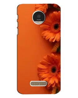 Чехол для Motorola MOTO Z Play с картинкой «Оранжевые герберы» Чехол для Motorola MOTO Z Play с картинкой «Оранжевые герберы»