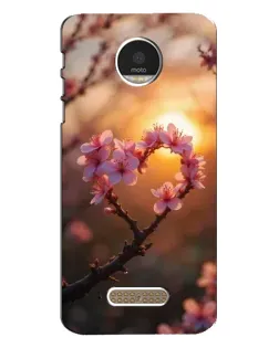 Чехол для Motorola MOTO Z Play с картинкой «Розовый цвет сердце на фоне заката» Чехол для Motorola MOTO Z Play с картинкой «Розовый цвет сердце на фоне заката»