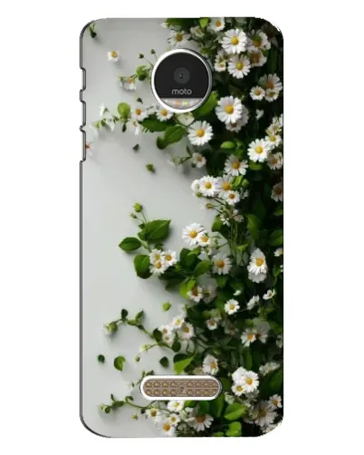 Чехол для Motorola MOTO Z Play с картинкой «Ветка мелких белых цветов» Чехол для Motorola MOTO Z Play с картинкой «Ветка мелких белых цветов»
