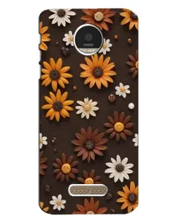 Чехол для Motorola MOTO Z Play с картинкой «Узор из маленьких подсолнухов» Чехол для Motorola MOTO Z Play с картинкой «Узор из маленьких подсолнухов»