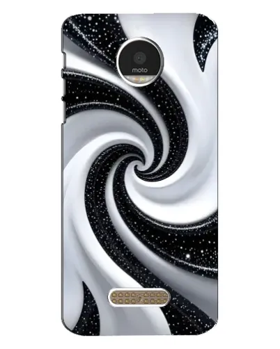 Чехол для Motorola MOTO Z Play с картинкой «Черно-белая спираль» Чехол для Motorola MOTO Z Play с картинкой «Черно-белая спираль»