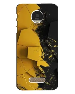 Чехол для Motorola MOTO Z Play с картинкой «Золотые осколки геометрии»