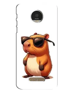 Чехол для Motorola MOTO Z Play с картинкой «Капибара в очках» Чехол для Motorola MOTO Z Play с картинкой «Капибара в очках»